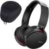 Sony XB950B1 Extra Bass Wireless Headphone -Black 2017 Model w/ Slappa Headphone Case