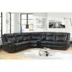 Stanford 6-Piece Sectional Sofa, Black