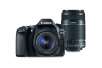 Canon EOS 80D EF-S 18-55 & 55-250 Refurbished Holiday Bundle