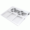 Heavy Duty Foldable Aluminum cooling pad, silver ,with 2 Ultra Quiet Cooling fan, USB powered