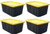 27-Gallon Centrex Plastics Tough Box Storage Tote: 4 for $22.37