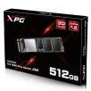 XPG SX6000 PCIe Gen3x2 M.2 2280 512GB SSD by ADATA with DIY Heatsink