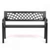 FDW 45.5" Outdoor Patio Steel Frame Bench