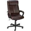 Staples Turcotte Luxura High Back Office Chair, Brown or Black