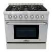 Thor Kitchen 36" Freestanding Gas Range With Convection