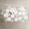 Possini Euro Lilypad 30" Wide Etched Glass Bath Light