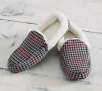 Pottery Barn Randall or Walton Plaid Unisex Moccasin Slippers