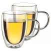 2 Piece Set Eravino Double Wall Insulated Coffee or Tea Glass Cup 160ml