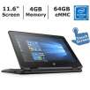 HP ProBook x360 2-in-1 11.6" Laptop: Celeron N3350, 4GB RAM, 64GB eMMC
