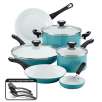 Farberware Purecook 12-Piece Ceramic Nonstick Cookware Set in Aqua + $20.59 in SYWR Points