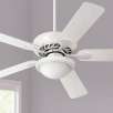 52" Casa Vieja Tempra White Ceiling Fan