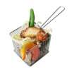 Hot Mini Frying Net Square Basket Strainer French Fries Fryer