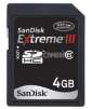 Sandisk 4 GB Extreme III Secure Digital HC Memory Card with MicroMate USB 2.0 Reader