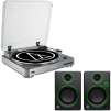 Audio-Technica AT-PL60USB USB Turntable + Mackie CR3 Monitors (Pair)