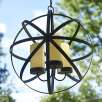 Garden Oasis Candle Sphere Chandelier - Black