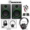 Mackie Reference Multimedia Monitor Speakers (Pair) + Sony MDR-V6 Studio Monitor Headphones: CR3 3" $127, CR4 4" $154