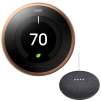 Nest Learning Thermostat (3rd Gen) + Google Home Mini (Charcoal) for $195.49