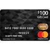 $100 Mastercard Gift Card No Activation Fee (Online Only)