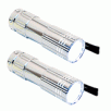2 Pack 9 LED Superbright Flashlight, Handy Alumimun Case, Button On/Off Switch, Silver Color