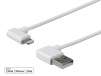 Monoprice 90-degree Apple MFi Certified Lightning to USB Charge & Sync Cable, 6ft 2 for $10, More