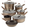 Anolon Advanced Hard-Anodized 12-Piece Cookware Set in Bronze or Onyx + $40 in Kohl