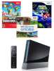 Nintendo Wii Console w/ Motion Plus refurb + Super Mario Galaxy for Wii, New Super Mario Bros for Wii, and Wii Sports