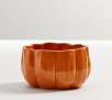 Pottery Barn Rustic Pumpkin Snack Bowl (Orange or Green)