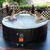 Goplus Portable Inflatable Bubble Massage Spa Hot Tub 4 Person Relaxing Outdoor