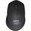 Logitech M330 Silent Plus Advanced Optical Wireless USB Mouse, Black (910-004905)