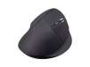 Workstream by Monoprice Wireless Ergonomic Optical Mouse, Soft Touch Black
