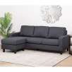 Kristen Fabric Reversible Sectional with Optional Ottoman
