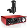 Focusrite Scarlett 2i2 2nd Gen + Audio-Technica AT2020 Microphone