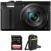Panasonic Lumix ZS50 30X Camera + 32GB Sandisk Memory Card + Ruggard - Lyra 50 Camera Pouch