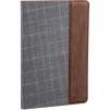 Setton Brothers Case Ultra Slim with Smart Cover for Apple 9.7" iPad (Gray Plaid/Brown)