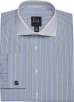 Jos. A. Bank Executive Collection Tailored Fit Contrast Cutaway Collar Multistripe Dress Shirt