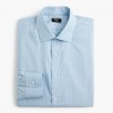 J.Crew Ludlow Slim-fit stretch two-ply easy-care cotton dress shirt in stripe (Nordic Sea)