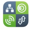 iOS App: Network Analyzer Pro or System Status Pro: hw monitor for $0.99