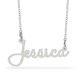 Script Name Necklace in Sterling Silver (1 Line)