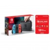 Nintendo Switch Console w/ Neon Joy-Cons + 12-Month Nintendo Switch Online Membership
