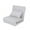 Loungie Linen 5-Position Flip Chair with Pillow