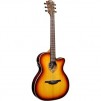Lag Tramontane T100ASCE Auditorium Slim Cutaway Acoustic-Electric Guitar, Solid Red Cedar, 20 Frets