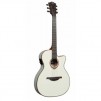 Lag Tramontane 100 T100ASCE-IVO Auditorium Slim Auditorium Cutaway Acoustic Electric Guitar - Ivory for $149.99, More