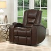 Abbyson Living Mastro Bonded Leather Power-Reclining Home Theater Chair