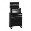 Craftsman 26.5 in. 6 drawer Steel Rolling Tool Cabinet 44.25 in. H x 14 in. D Black