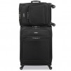 Samsonite StackIt Plus 2 Piece Stackable 1680D Luggage Set (20" & 25" Black Spinners)