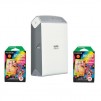 Fujifilm instax Share SP-2 Smartphone Printer + 2-pk Instax Mini Rainbow Film (Silver or Gold)