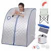 2L Portable Personal Therapeutic Steam Sauna with Large Chair