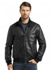 1905 Collection Tailored Fit Black Lambskin Bomber Jacket