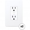 TP-Link KP200 Kasa Smart Wi-Fi In-Wall Power Outlet (2-Pack)