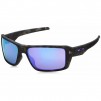 Oakley Double Edge Polarized Sunglasses in Black Tortoise/Violet Iridium